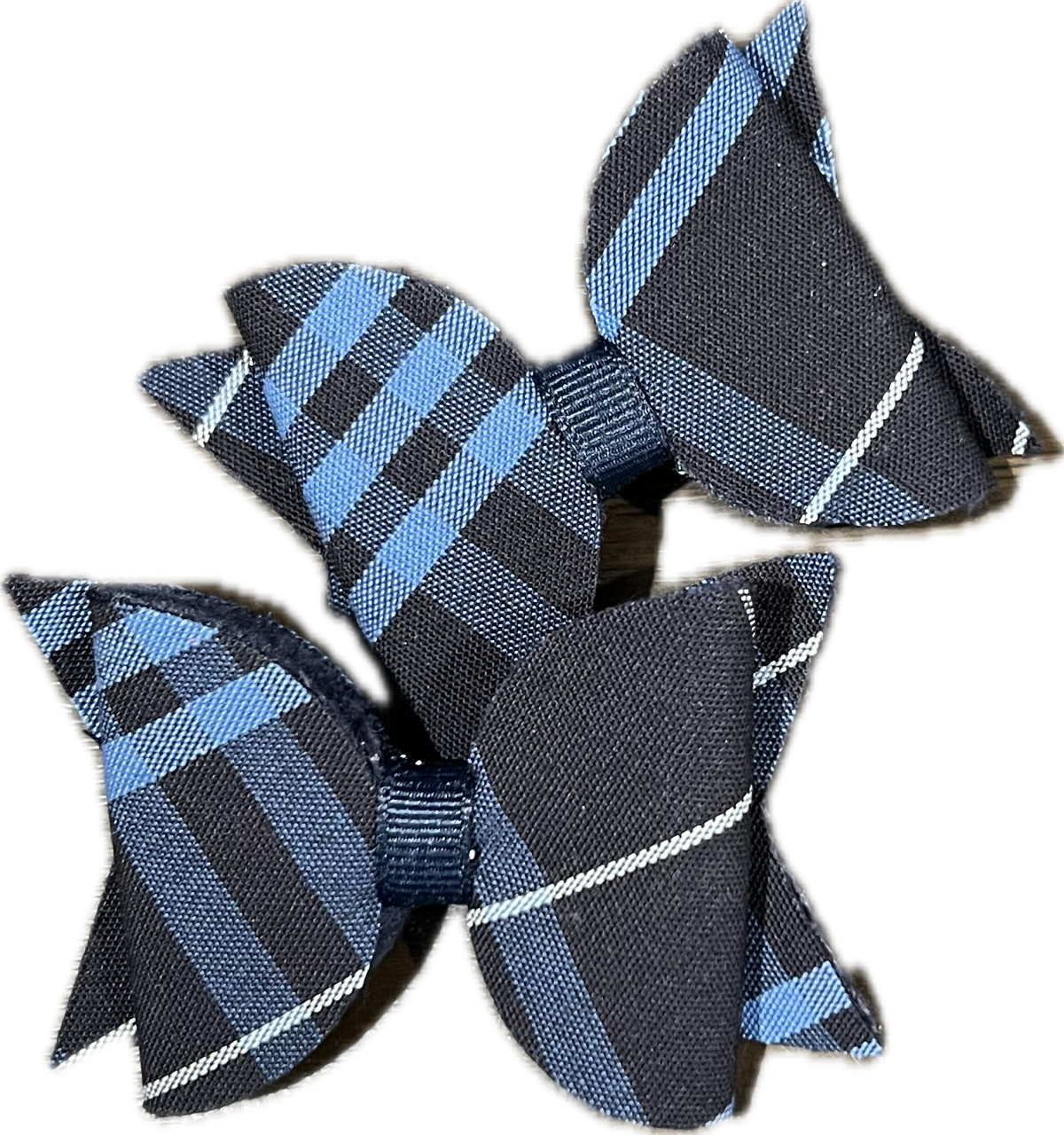 Plaid 3D Butterfly Pig Tails