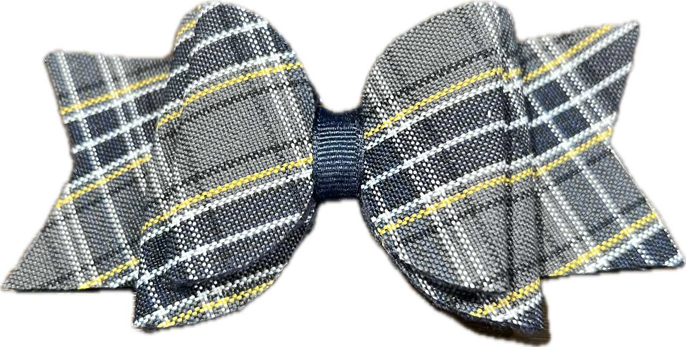 Plaid 42 Large Butterfly Bow