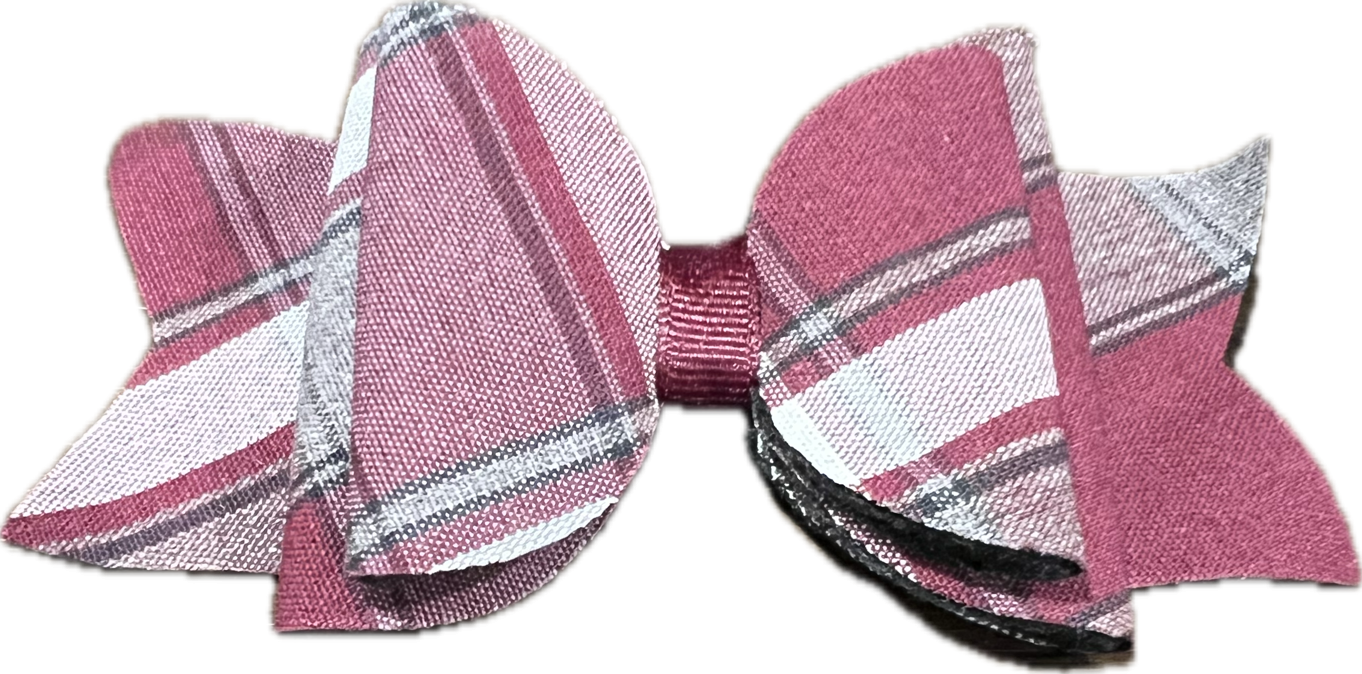 Plaid 54 Large Butterfly Bow