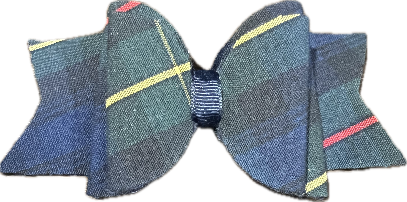 Plaid 55 Large Butterfly Bow