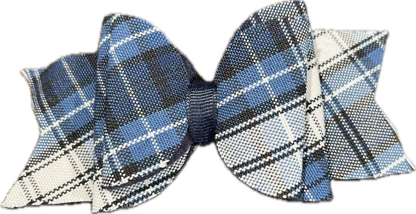 Plaid 85 Large Butterfly Bow