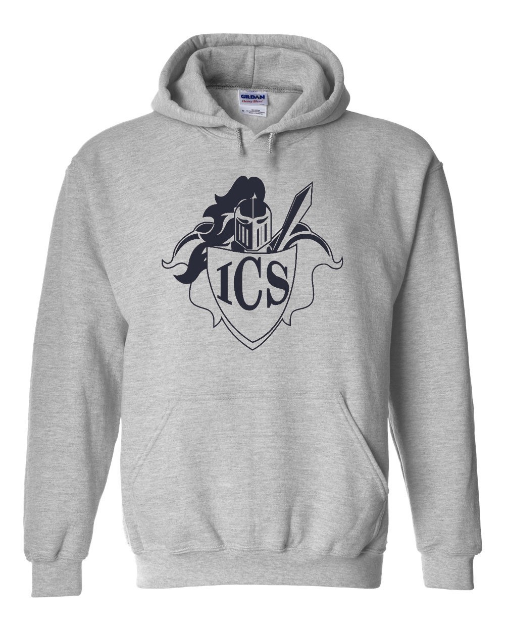 ICS Spirit Pullover Hoodie w/ Navy Logo #28