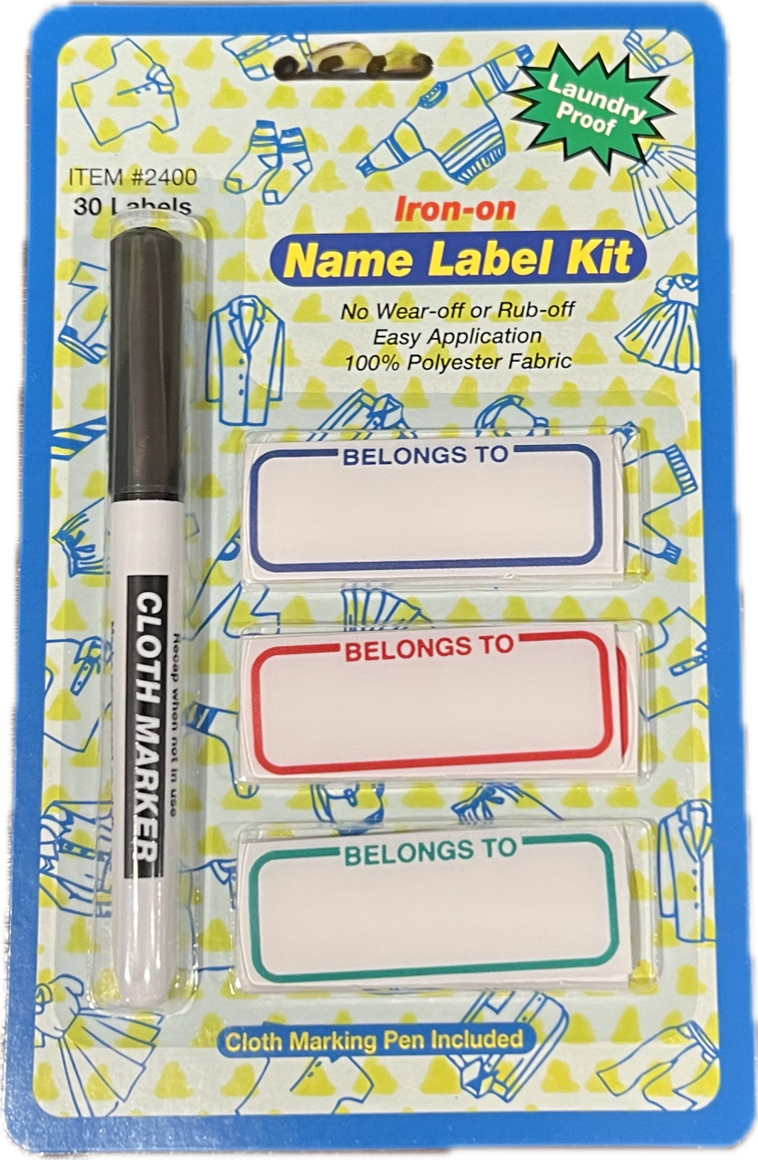 Iron-On Name Labels