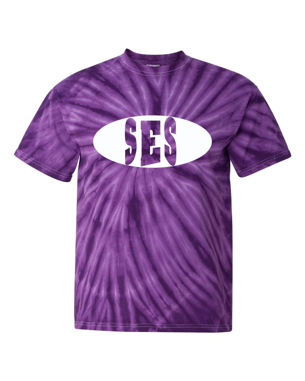 SES Spirit S/S Tie Dye T-Shirt w/ White Logo #3-5- Please Allow 2-3 Weeks for Fulfillment