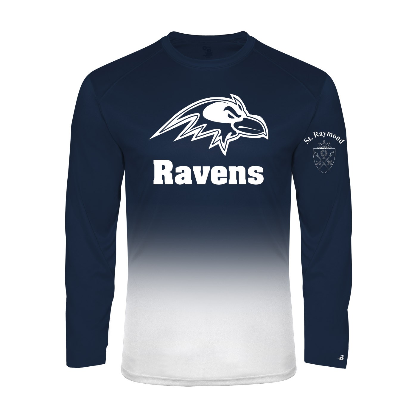 SRS Ombre L/S Spirit T-Shirt w/ Raven Logo - Please Allow 2-3 Weeks for Fulfillment