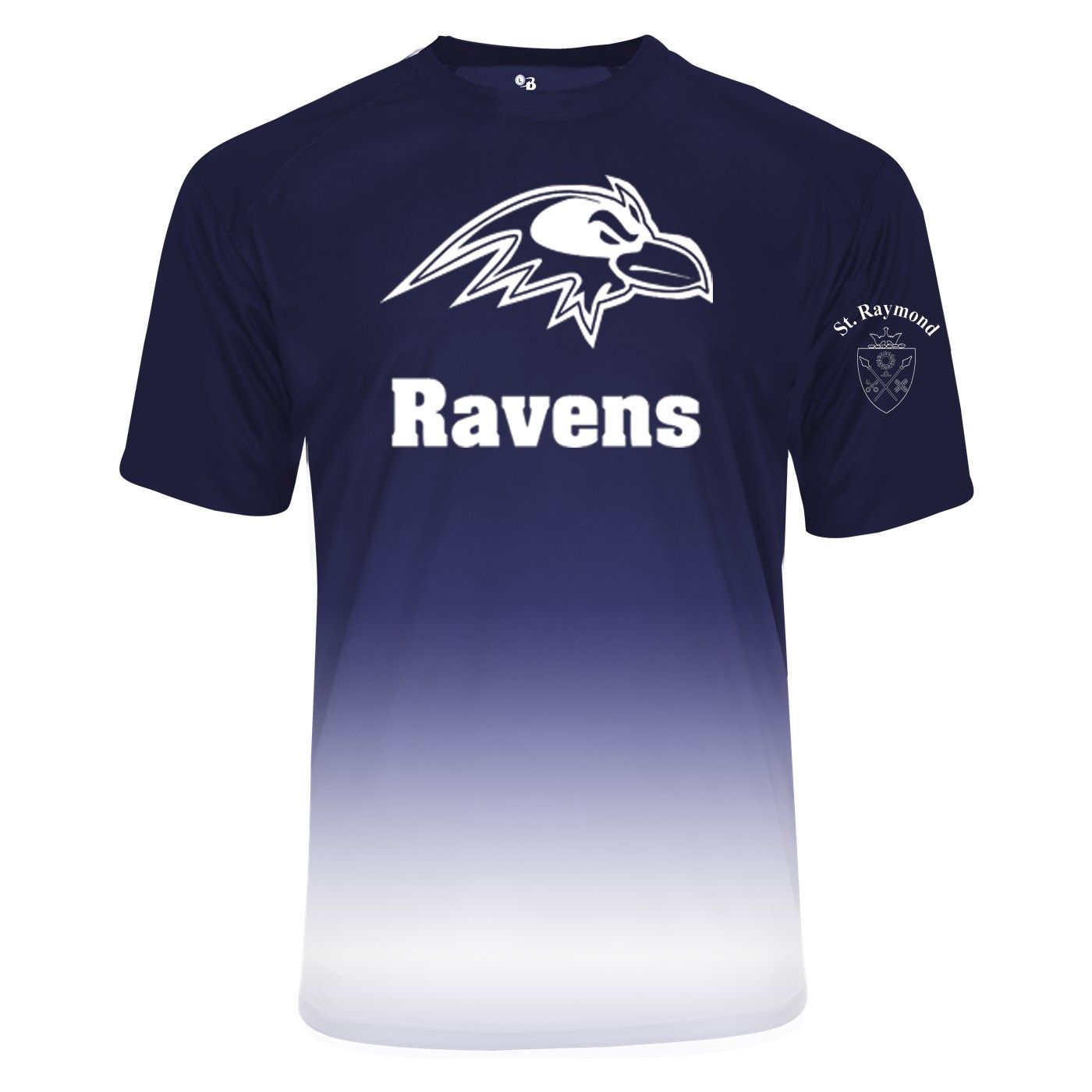 SRS Spirit Reverse Ombre S/S T-Shirt w/ Raven Logo - Please Allow 2-3 Weeks for Fulfillment