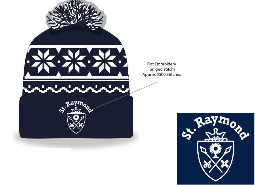 SRS Knit Beanie w/ School Logo #1