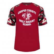 CCS Spirit S/S Camo T-shirt with Full Front White Logo #6. Please Allow 3-4 Weeks for Fulfillment