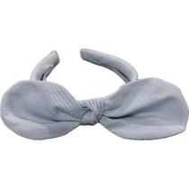 Plaid 02BL Hourglass Bow Headband