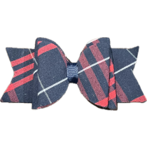 Plaid 37 Large Butterfly Bow