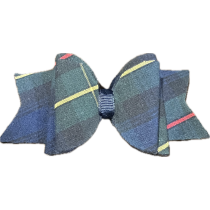 Plaid 55 Large Butterfly Bow