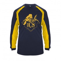 ICS Spirit Hook L/S T-Shirt w/ Gold Logo #19- Please Allow 3-4 Weeks for Fulfillment