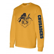 ICS Spirit L/S T-Shirt w/ Navy Logo #14- Please Allow 2-3 Weeks for Fulfillment