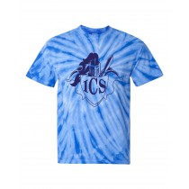 ICS Spirit S/S Tie Dye T-Shirt w/ Navy Logo #9-10- Please Allow 2-3 Weeks for Fulfillment