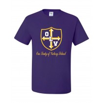 OLV S/S Spirit T-Shirt w/ Gold Logo #16-17- Please Allow 2-3 Weeks for Fulfillment
